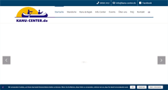 Desktop Screenshot of kanu-center.de